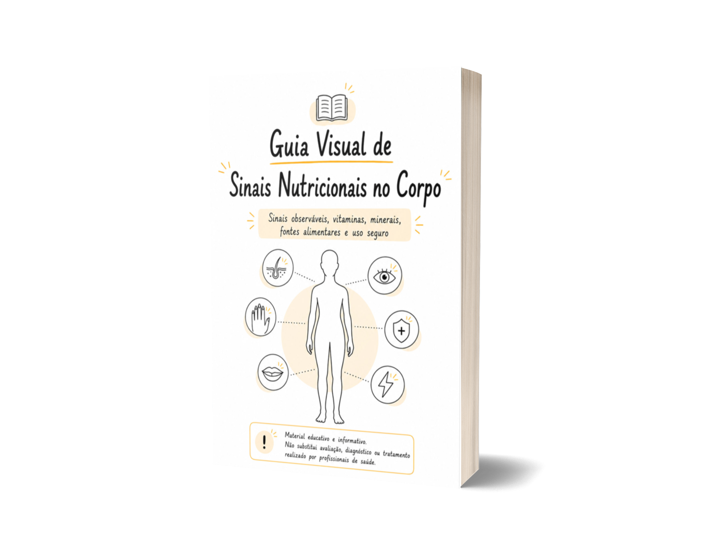 Guia Visual de Sinais Nutricionais no Corpo